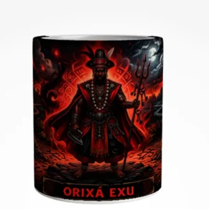 Caneca Orixá Exu Arte Panorâmica