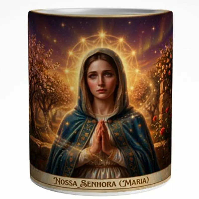Caneca Nossa Senhora Arte Panorâmica 325 ml