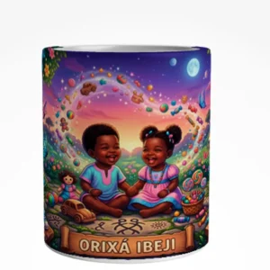 Caneca Orixá Ibeji Arte Panorâmica 325 ml