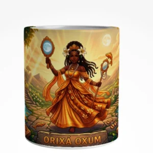 Caneca Orixá Oxum Arte Panorâmica.