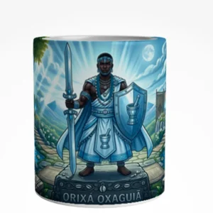 Caneca Orixá Oxaguiã Arte Panorâmica 325 ml