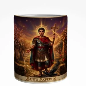 Caneca Santo Expedito Arte Panorâmica 325 ml