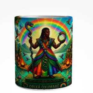 Caneca Orixá Oxumaré Arte Panorâmica