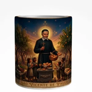 Caneca São Vicente de Paulo Arte Panorâmica 325 ml