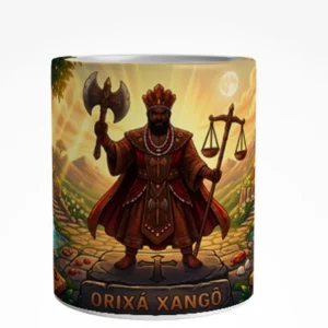 Caneca Orixá Xangô Arte Panorâmica