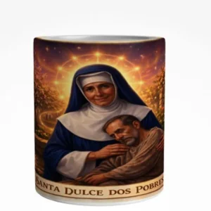 Caneca Santa Dulce dos Pobres Arte Panorâmica 325 ml