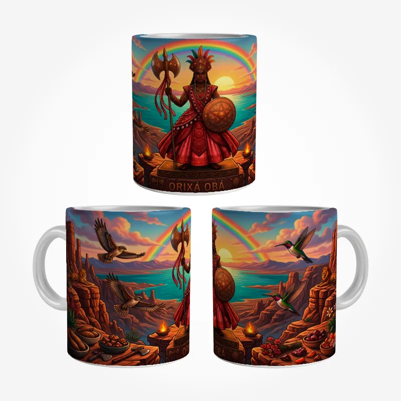 Caneca Orixá Obá Arte Panorâmica