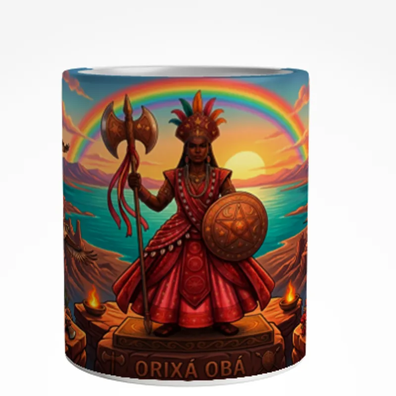 Caneca Orixá Obá Arte Panorâmica