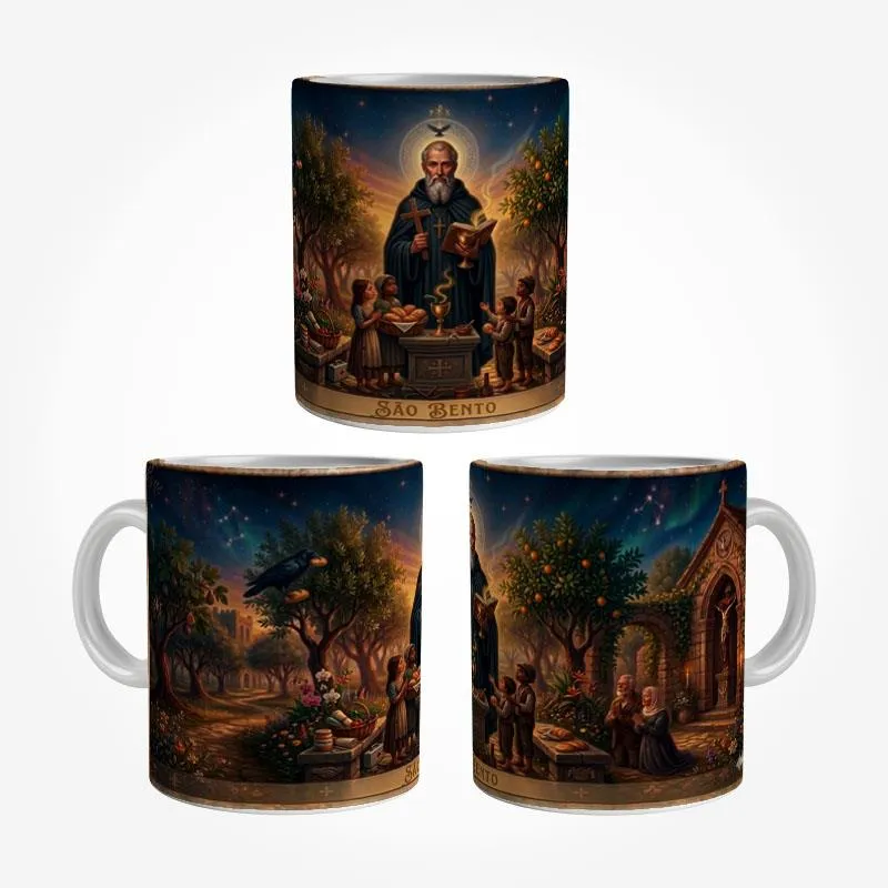 Caneca São Bento Arte Panorâmica 325 ml - Imagem 3