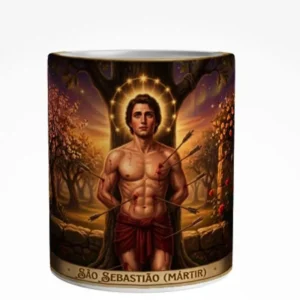 Caneca São Sebastião Arte Panorâmica 325 ml
