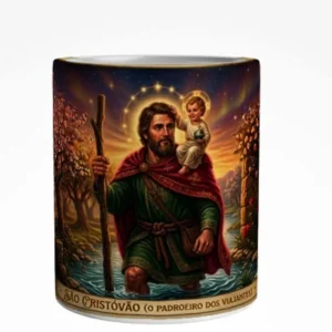 Caneca São Cristovão Arte Panorâmica 325 ml