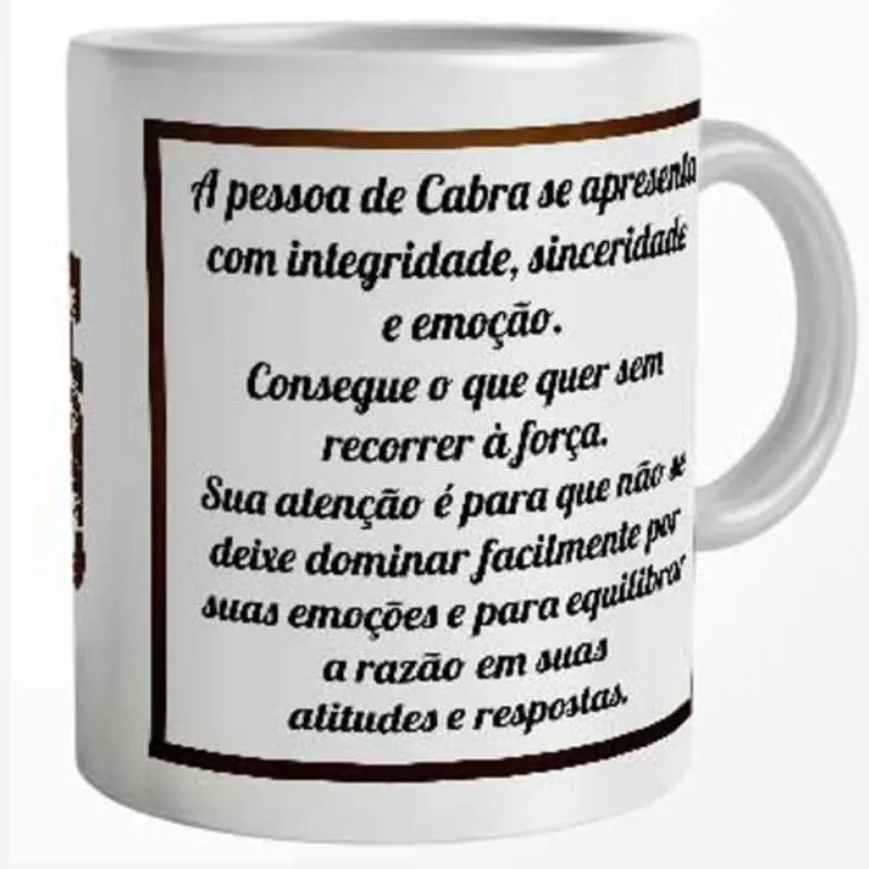 Caneca Horóscopo Chinês Signo de Cabra 325 ml - Imagem 2