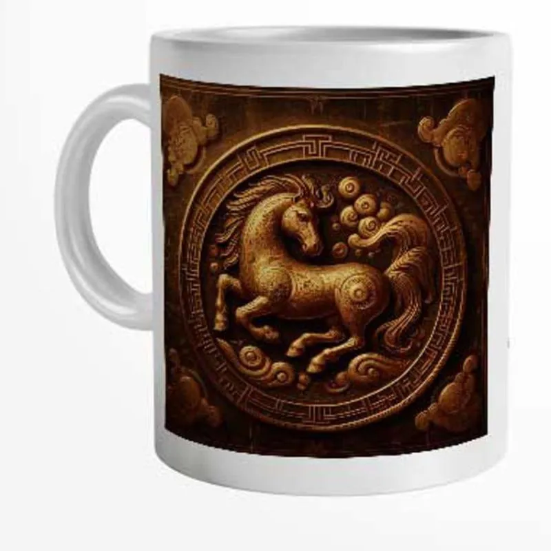 Caneca Horóscopo Chinês Signo de Cavalo 325 ml