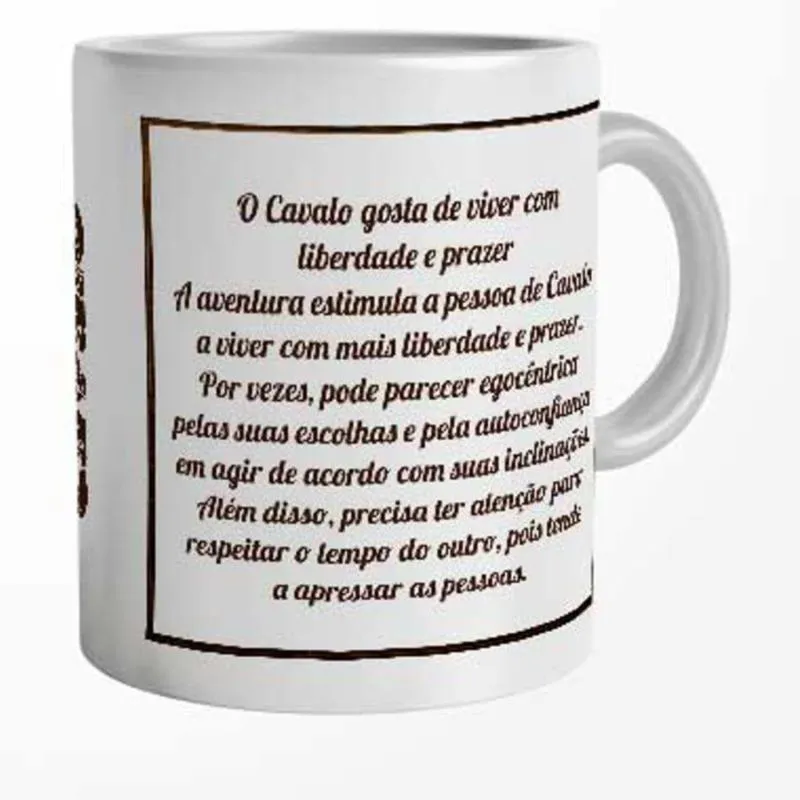 Caneca Horóscopo Chinês Signo de Cavalo 325 ml - Imagem 2