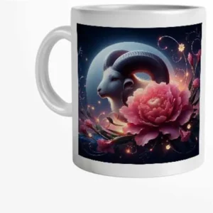 Caneca Personalizada Mulher de Áries com Nome 325 ml
