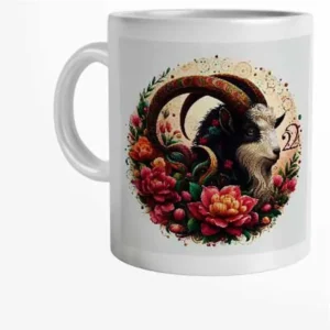 Caneca Personalizada Mulher de Capricórnio com Nome 325 ml