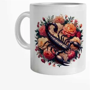Caneca Personalizada Mulher de Escorpião com Nome 325 ml