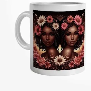 Caneca Personalizada Mulher de Gêmeos com Nome 325 ml