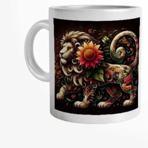 Caneca Personalizada Mulher de Leão com Nome 325 ml
