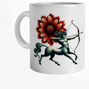 Caneca Personalizada Mulher de Sagitário com Nome 325 ml