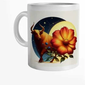 Caneca Personalizada Mulher de Touro com Nome 325 ml