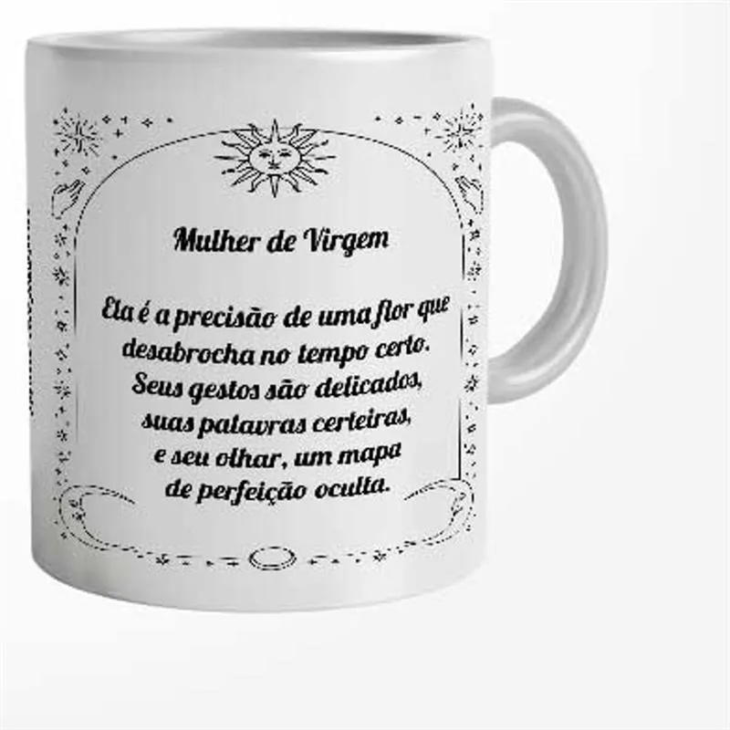 Caneca Personalizada Mulher de Virgem com Nome 325 ml - Imagem 2