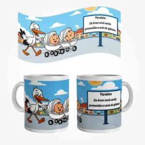 Caneca "Vocês vão ser avós de gêmeos
