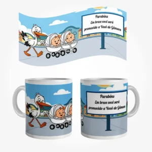 Caneca Você vai ser vovô de gêmeos