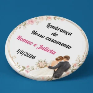Lembrança de Casamento: Abridor de Garrafa e Ímã de Geladeira Personalizado 10 Unidades