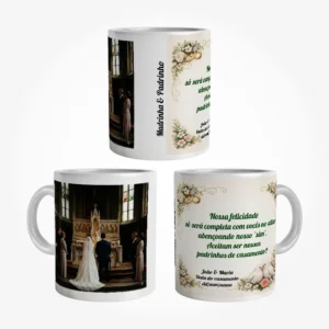 Caneca Convite Padrinhos de Casamento