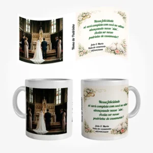 Caneca Convite Padrinho de Casamento