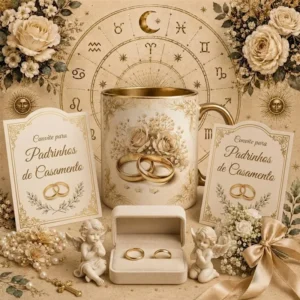 Caneca convite padrinhos de casamento
