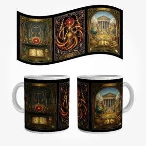 Caneca de Cerâmica Tarô Arcano 11