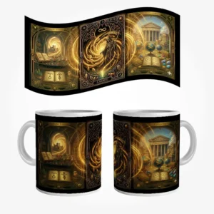 Caneca de Cerâmica Tarô Arcano 13 A Morte – Arte Panorâmica