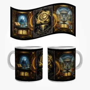 Caneca de Cerâmica Tarô Arcano 18 A Lua